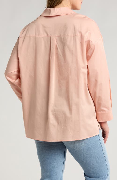 Shop Harshman Nyah Cotton Tunic Top In Rose Cloud