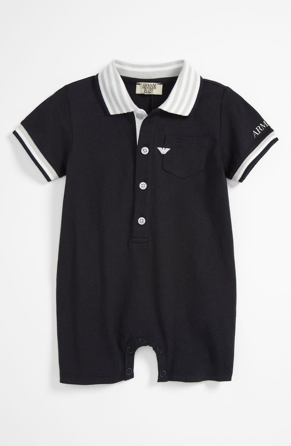 Armani Junior Romper (Baby) Nordstrom