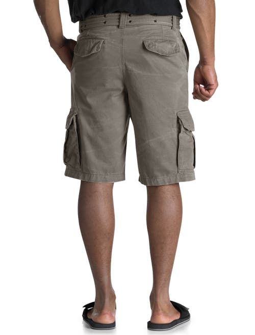 Shop Society Of One By Dxl Distressed Cargo Shorts In Heather Grey