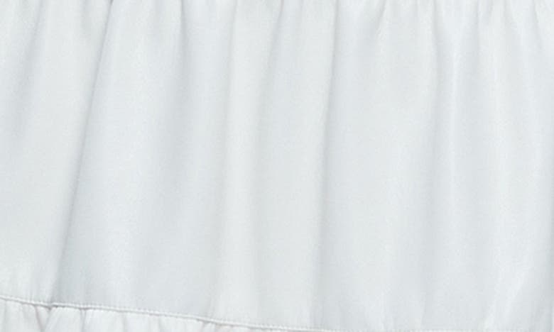 Alice And Olivia Mila Faux Leather Twist Front Cap Sleeve Dress In Off White
