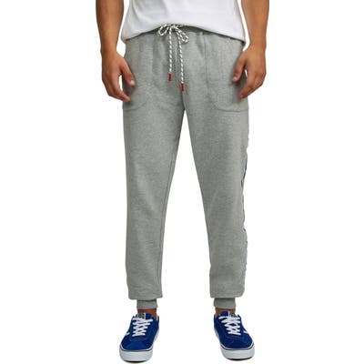Psycho Bunny Crestfield Taped Sweatpants, Grey