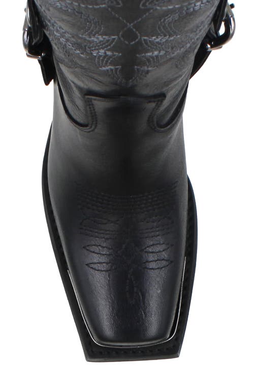 Zigi Amaranta Cowboy Boot In Black Leather
