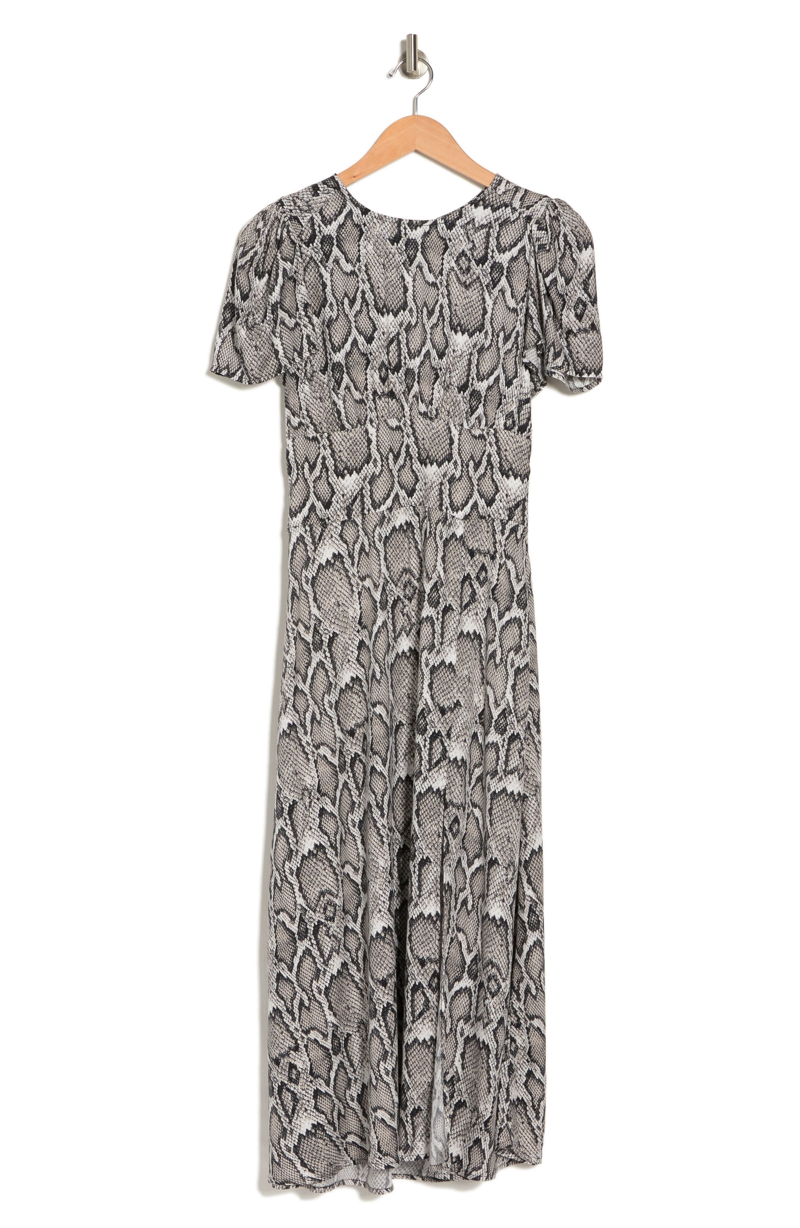 AFRM Jamie Print Open Back Short Sleeve 