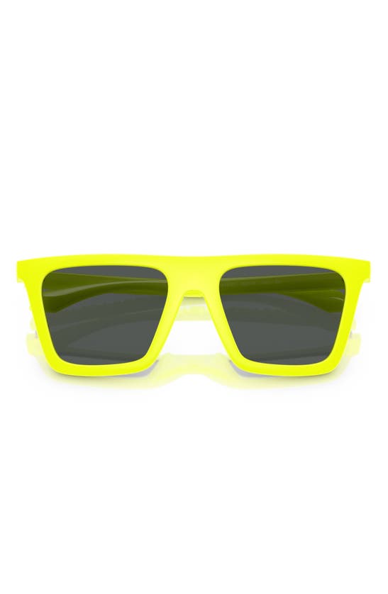 Shop Versace 53mm Rectangular Sunglasses In Yellow