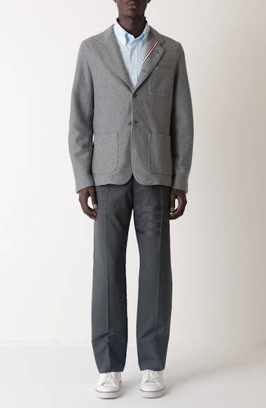 Thom Browne Double Face Knit Cotton Sack Jacket | Nordstrom