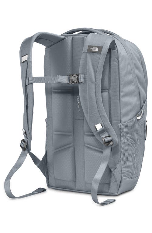 The North Face Jester Water Repellent Backpack In Mid Grey Dark Heather/black