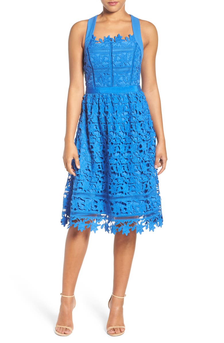 Adelyn Rae Lace Fit & Flare Dress | Nordstrom