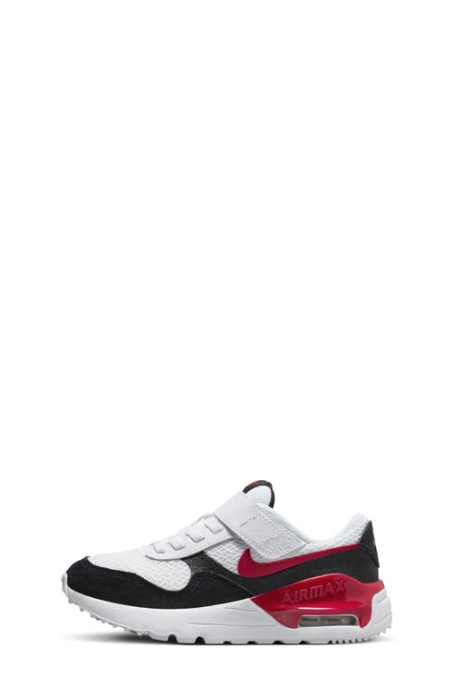 Shop Nike Kids' Air Max Systm Sneaker In White/black/gym Red