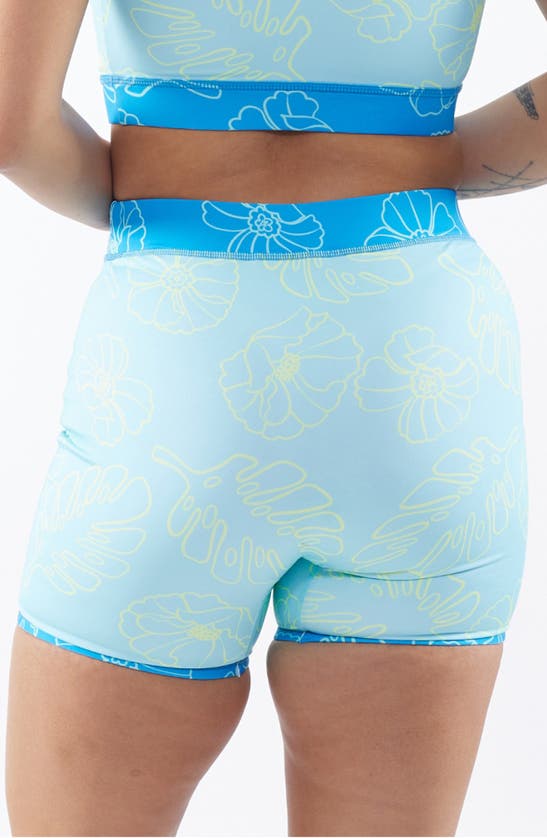 Shop Tomboyx 4.5-inch Reversible Swim Shorts In Keep Palm