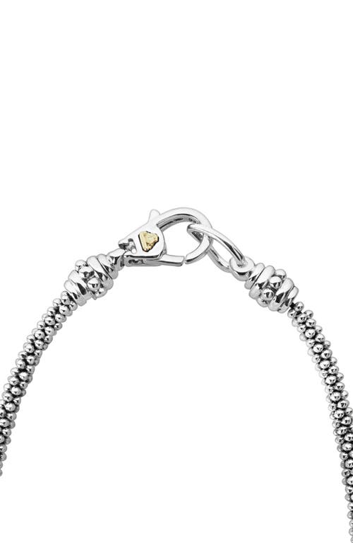 Shop Lagos Lux Diamond Rope Necklace In Silver/diamond