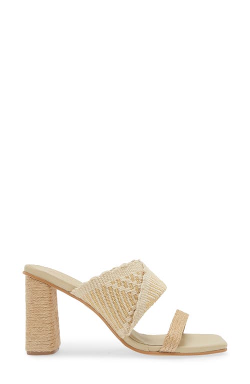 Kaanas Rai Square Toe Sandal In Oat