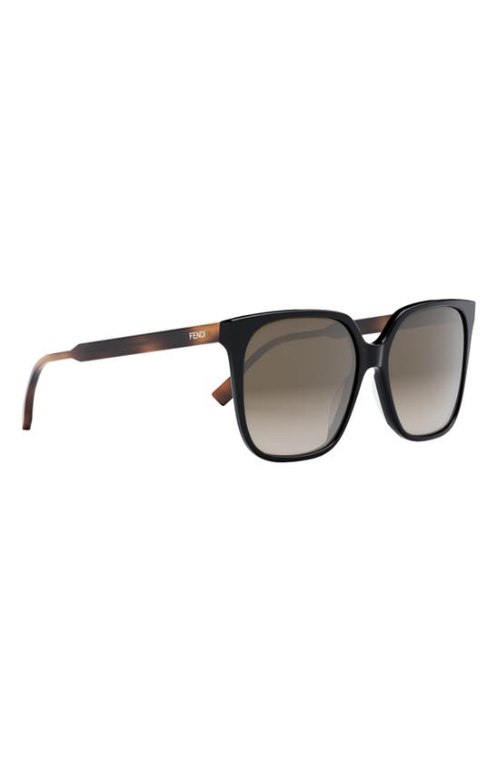 Shop Fendi ' Fine 59mm Geometric Sunglasses In Black