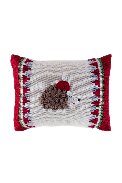 Melange Collection Hedgehog Mini Pillow In Ivory