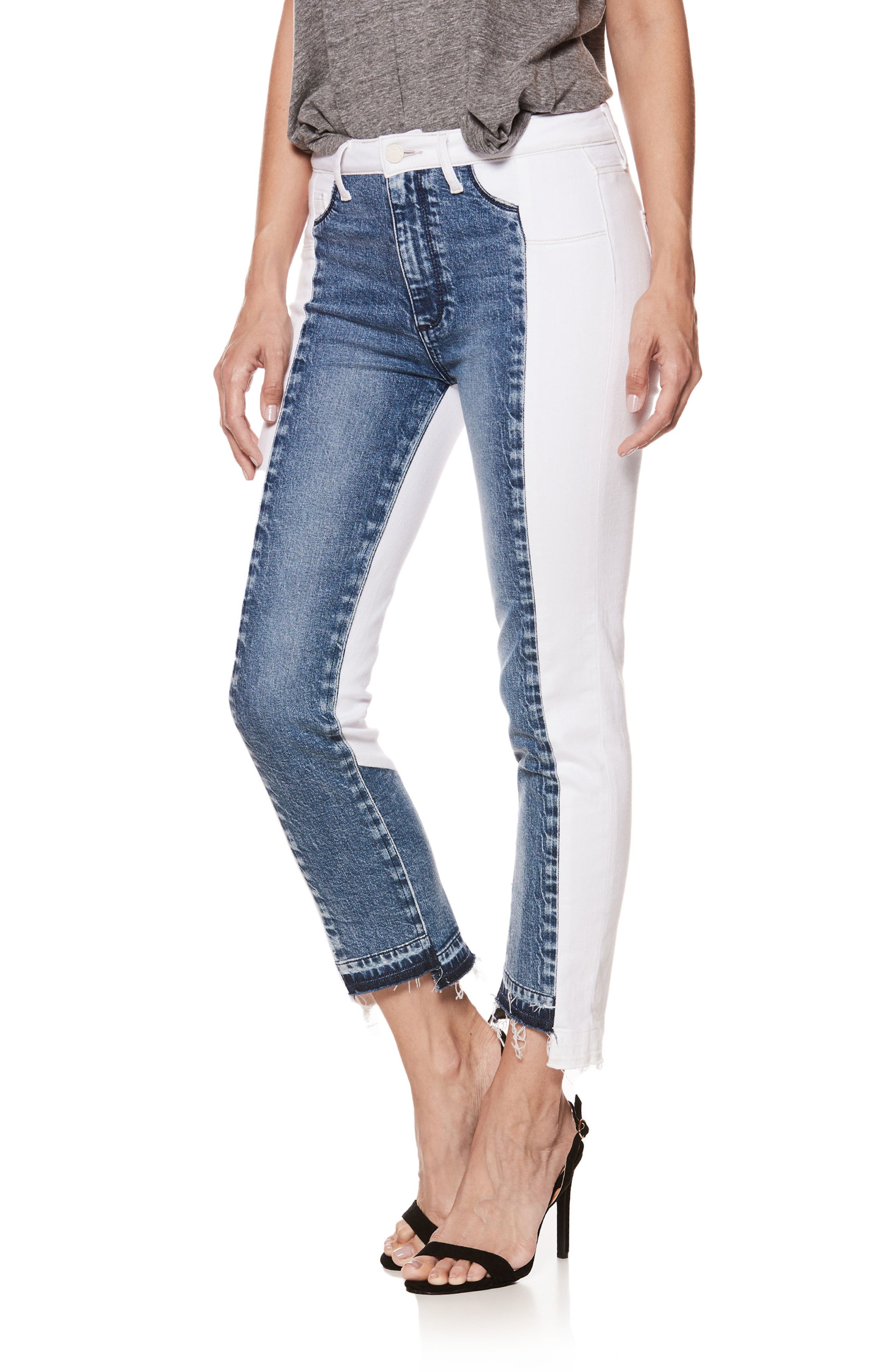 PAIGE Womens Hoxton Straight Crop Jean