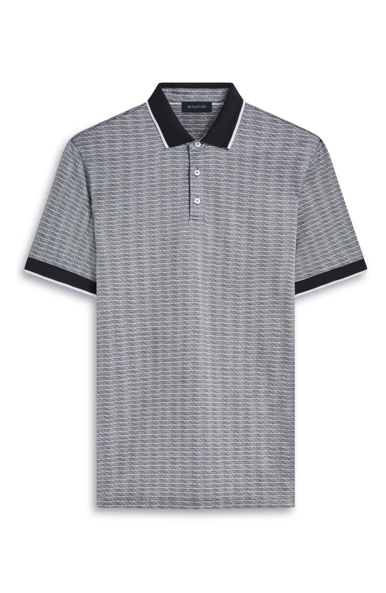 Bugatchi Geo Pattern Cotton & Lyocell Polo | Nordstrom