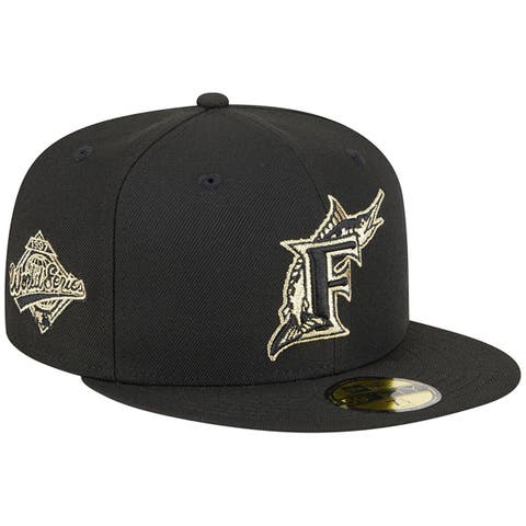 Men's Florida Marlins New Era White/Teal Cooperstown Collection