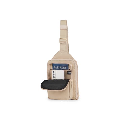 Bugatti Downtown Essentials Sling Bag In Beige