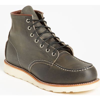 Red Wing 6 Inch Moc Toe Boot, Black