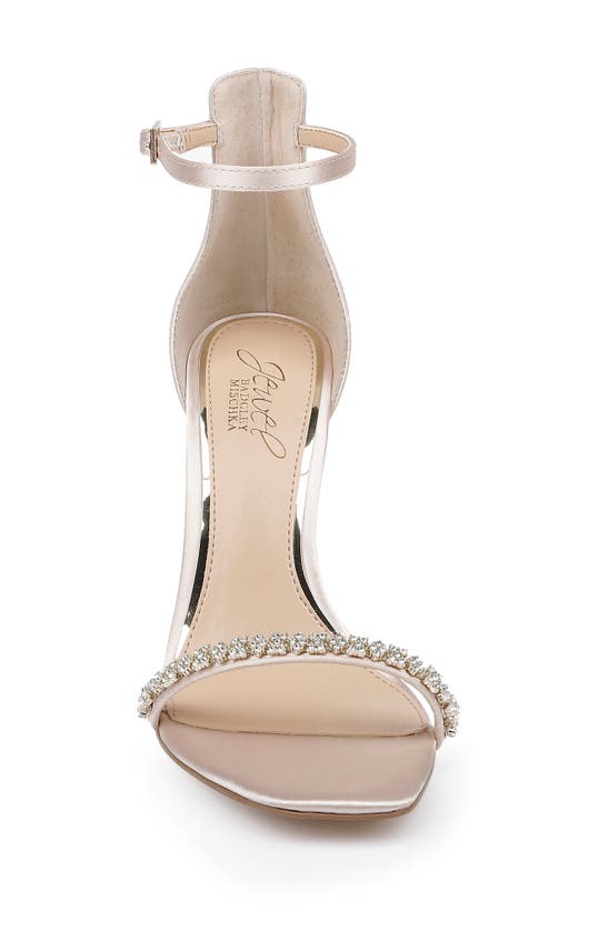 Jewel Badgley Mischka Adriane Jeweled Strap Sandal In Champagne