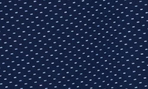 Denim And Flower Geo Print Long Sleeve Tech Button-up Shirt In Navy