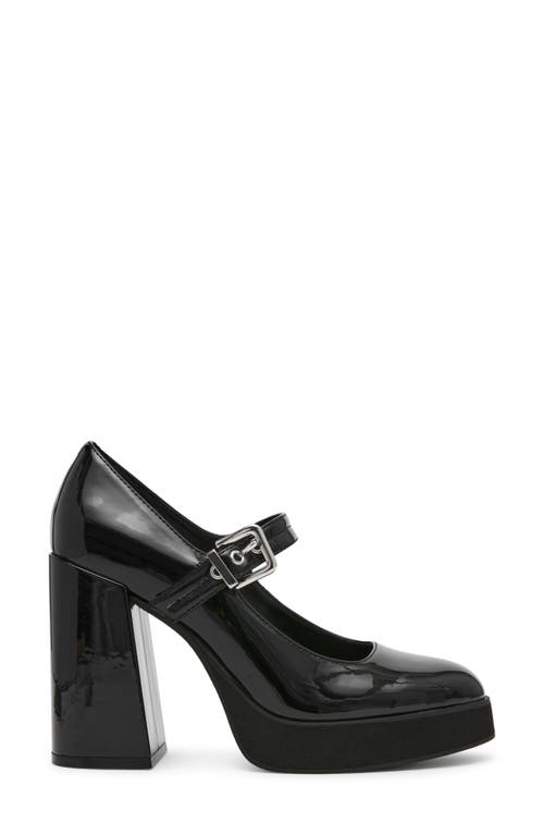 Shop Steve Madden Tully Platform Pump In Black Patent