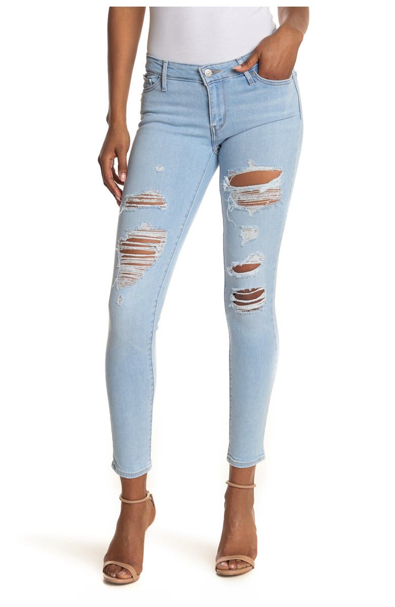 Levi’s: 711 Distressed Skinny Jeans $44.99