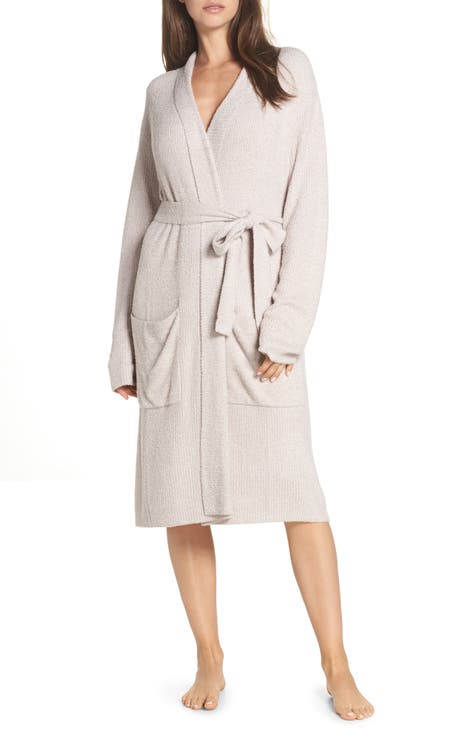Womens Zip Up Robe Sweatshirt Long Hooded Robe Floor Length Bathrobe With  Pockets