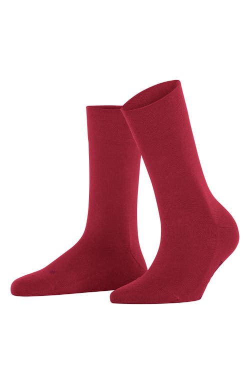 Falke Sensitive New York Crew Socks In Scarlet