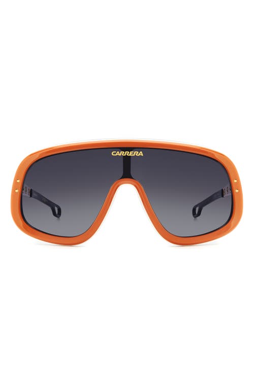 Carrera Eyewear 99mm Flaglab 17 99mm Shield Sunglasses In Orange Gold/dark Grey Sf