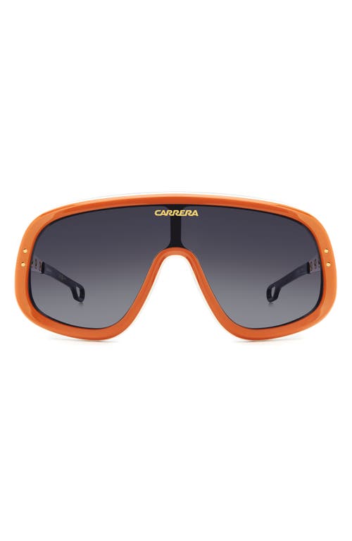 Shop Carrera Eyewear 99mm Flaglab 17 99mm Shield Sunglasses In Orange Gold/dark Grey Sf