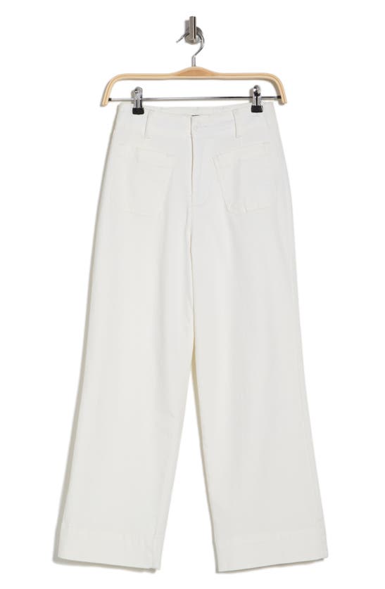 Bagatelle Cropped Cotton Twill Pants In Bright White