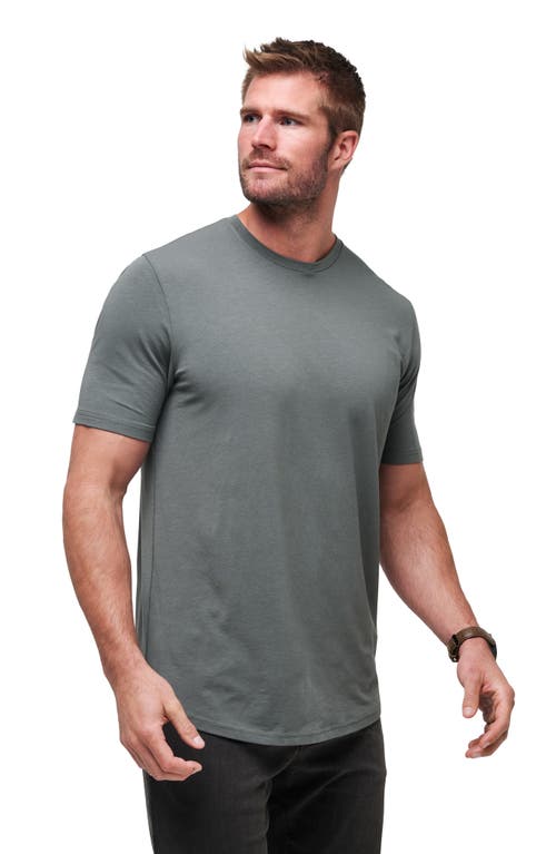 Shop Travismathew Cloud Crewneck T-shirt In Dark Olive