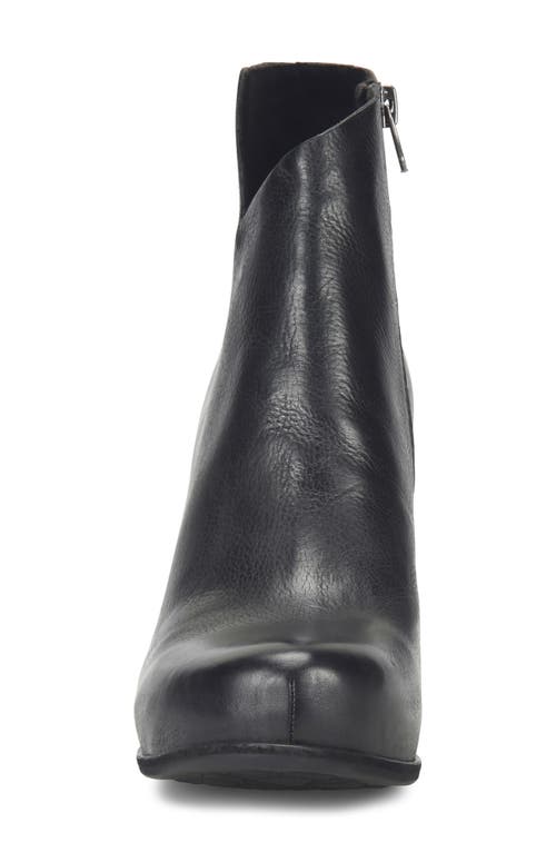 Kork-ease ® Seeley Platform Bootie In Black Leather