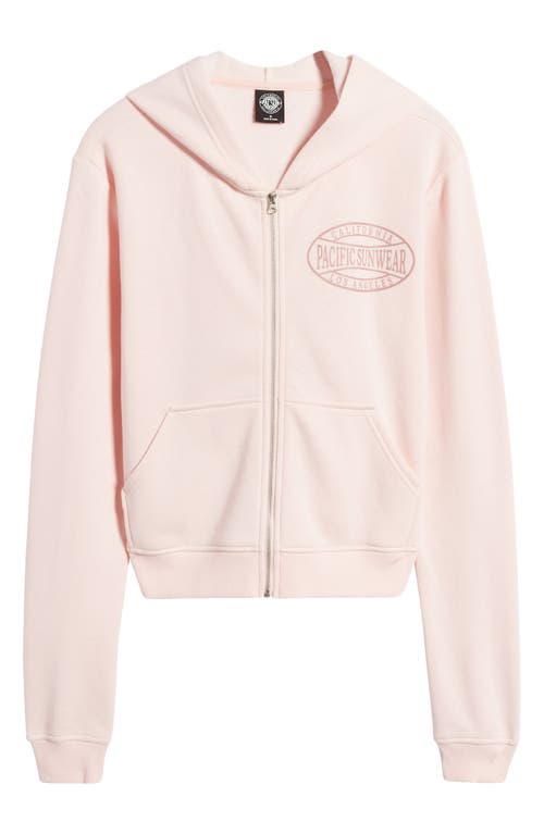 Shop Pacsun Arch Zip-up Hoodie In Pink