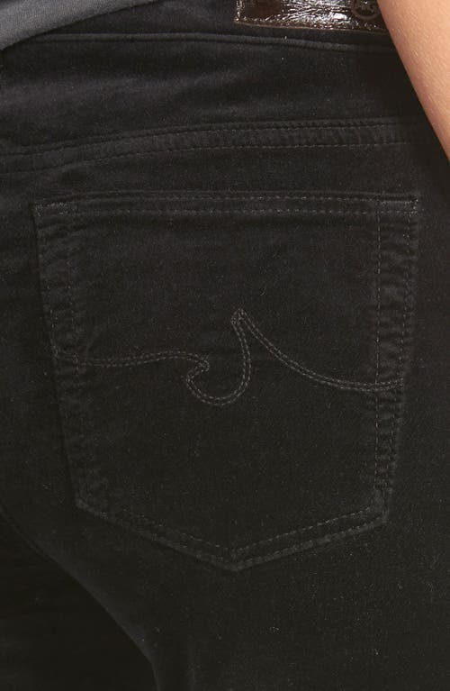 Ag Super Skinny Velvet Leggings In Black