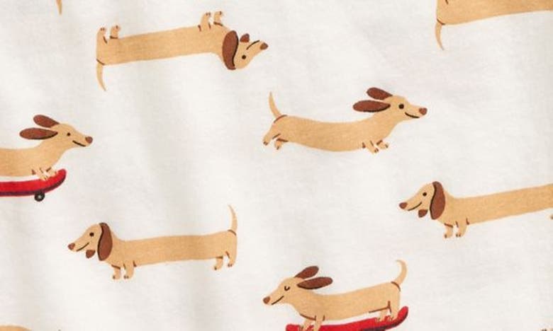 Shop Tucker + Tate Kids' Print T-shirt In White Snow Wiener Dogs