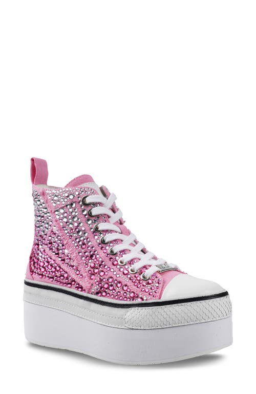 ZIGI ZIGI CARMENSA-2 EMBELLISHED PLATFORM HIGH TOP SNEAKER