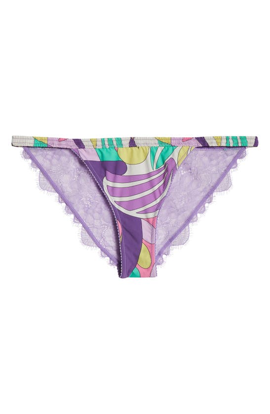 Shop Love Stories Wild Lace Bikini Briefs In Lilac