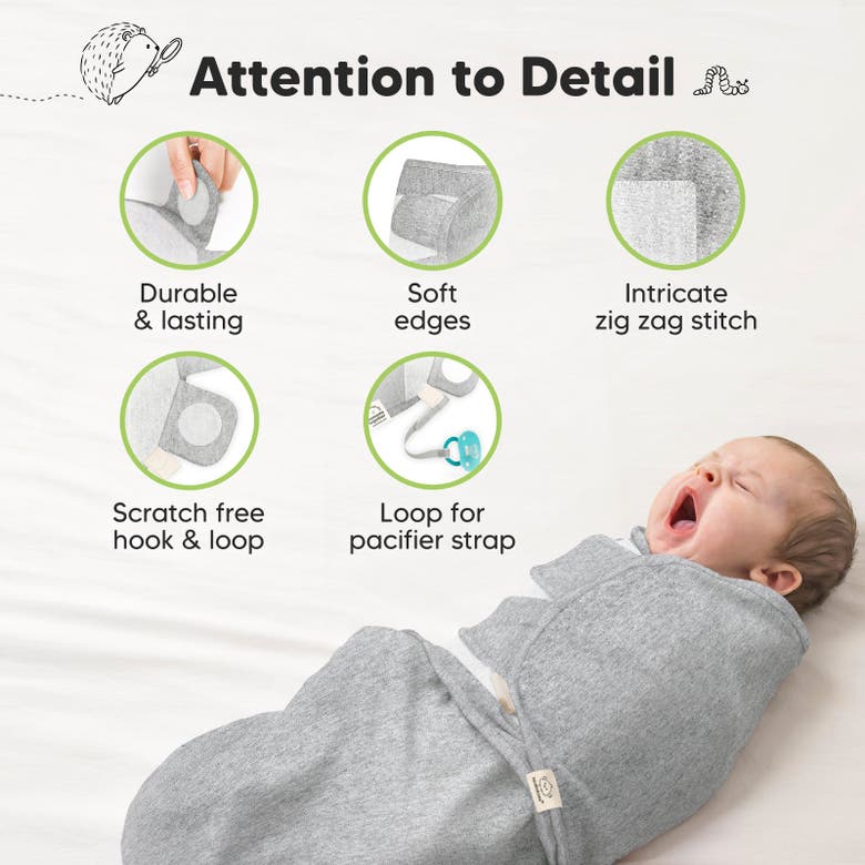 Keababies 3-pack Soothe Swaddle Wraps In Cloud