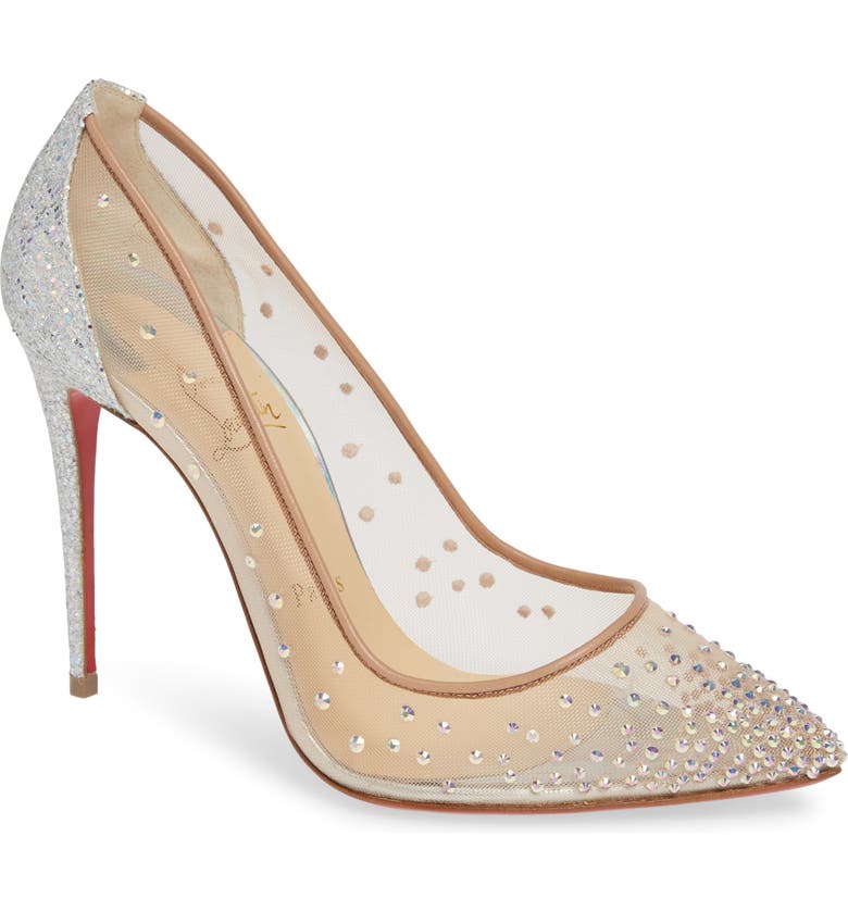 Christian Louboutin Follies Strass Pointy Toe Pump | Nordstrom