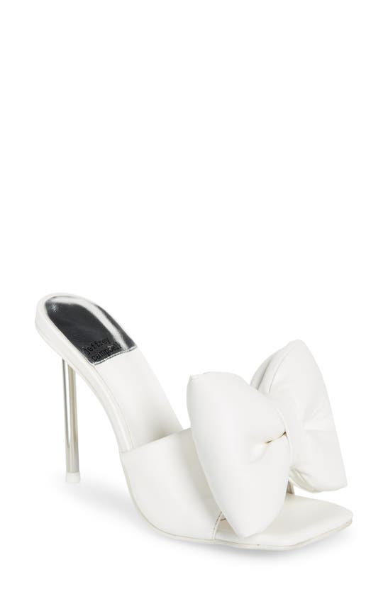 JEFFREY CAMPBELL BOW DOWN SLIDE SANDAL