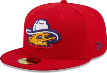 Men s New Era Red Amarillo Sod Poodles Authentic Collection 59FIFTY Fitted Hat