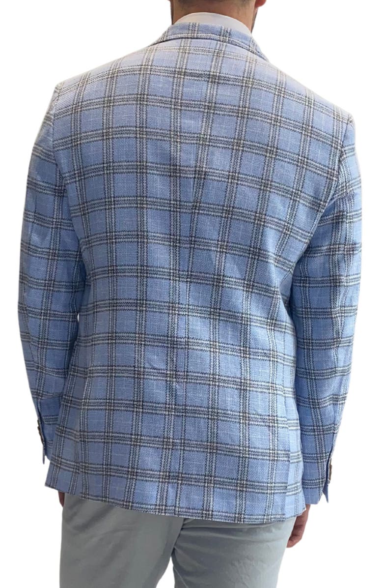 TailorByrd Windowpane Two-Button Linen Blend Sport Coat | Nordstromrack