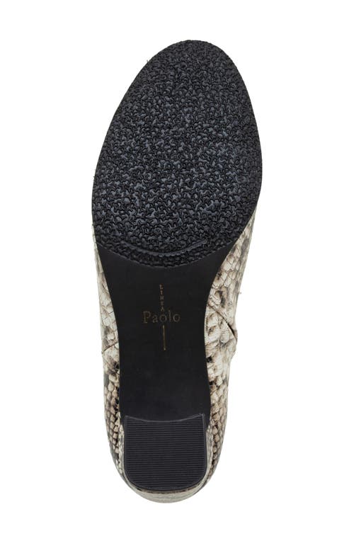 Linea Paolo Wylda 2 Snakeskin Embossed Bootie In Natural
