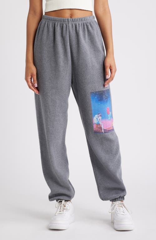 Shop Boys Lie Desert Oasis Kimmy Cotton Sweatpants In Grey