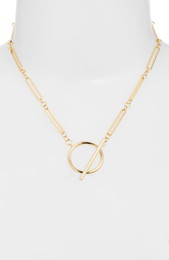 Jennifer Zeuner Geraldine Necklace In Yellow Gold