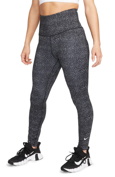 Nike Women's Black Atlanta Falcons Logo Stack Performance Leggings