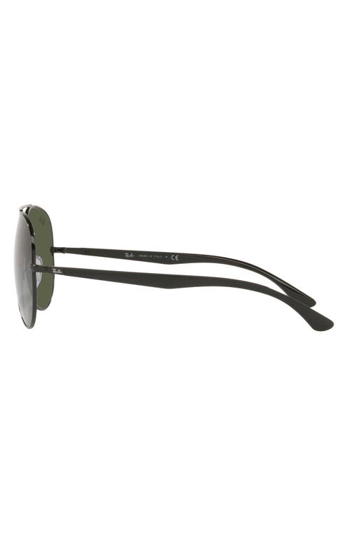 Shop Ray Ban Ray-ban 58mm Pilot Sunglasses In Black/green