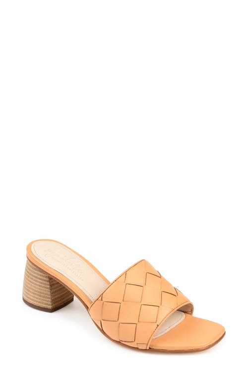 Kellee Woven Leather Sandal in Tan