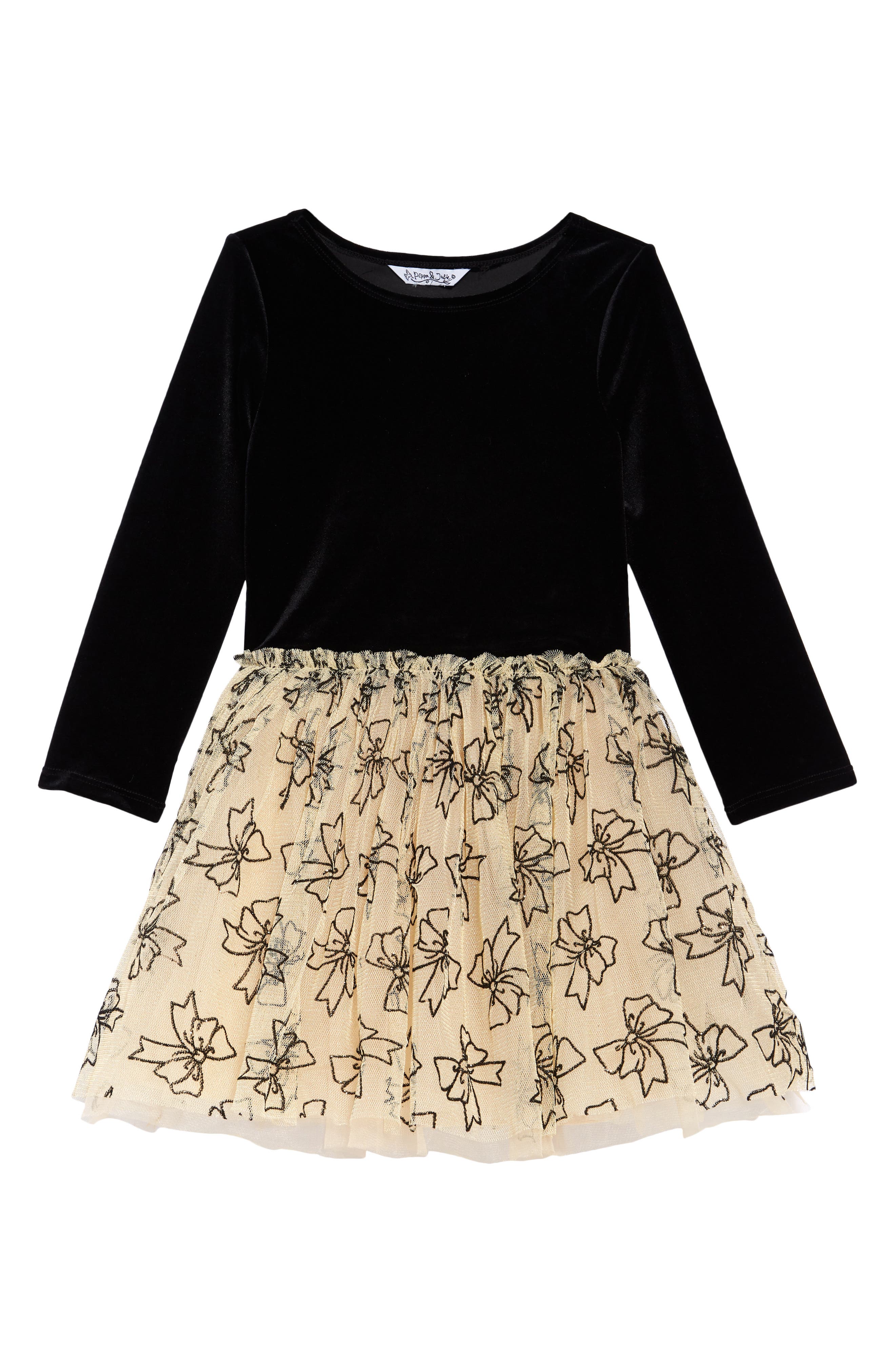 thumbnail interactive-video image 1 of Pippa & Julie Girls 12-24 Months Lace Floral Dress 1 of 9